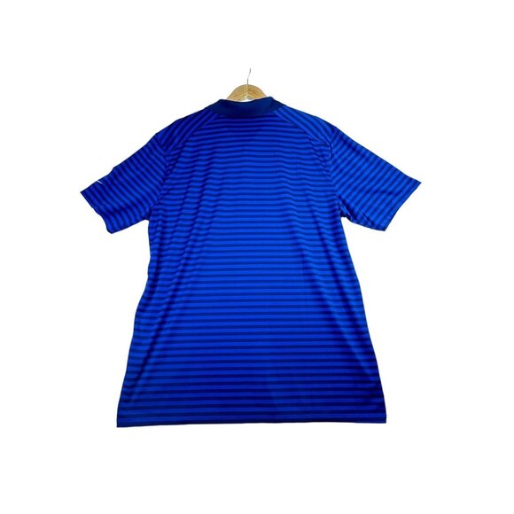 Nike Golf Polo Striped Shirt size XL Blue/Black - Picture 6 of 8